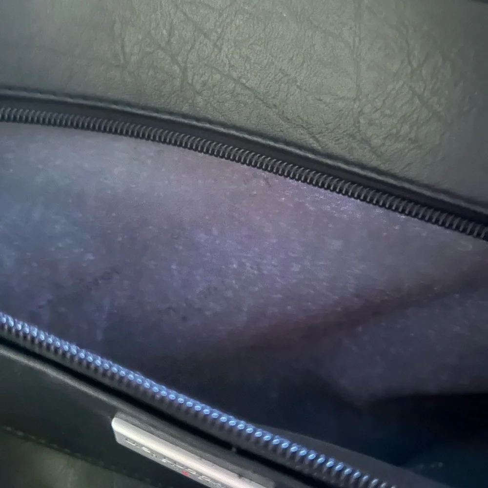 US LUGGAGE leather briefcase black